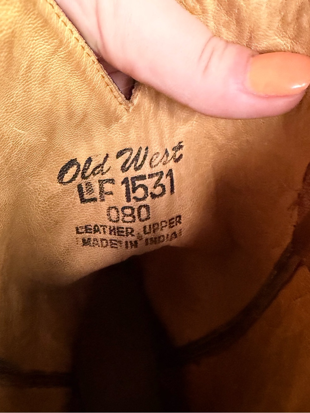 Old West Two-Tone Black and Brown Western Cowboy Boots - Picture 7 of 7